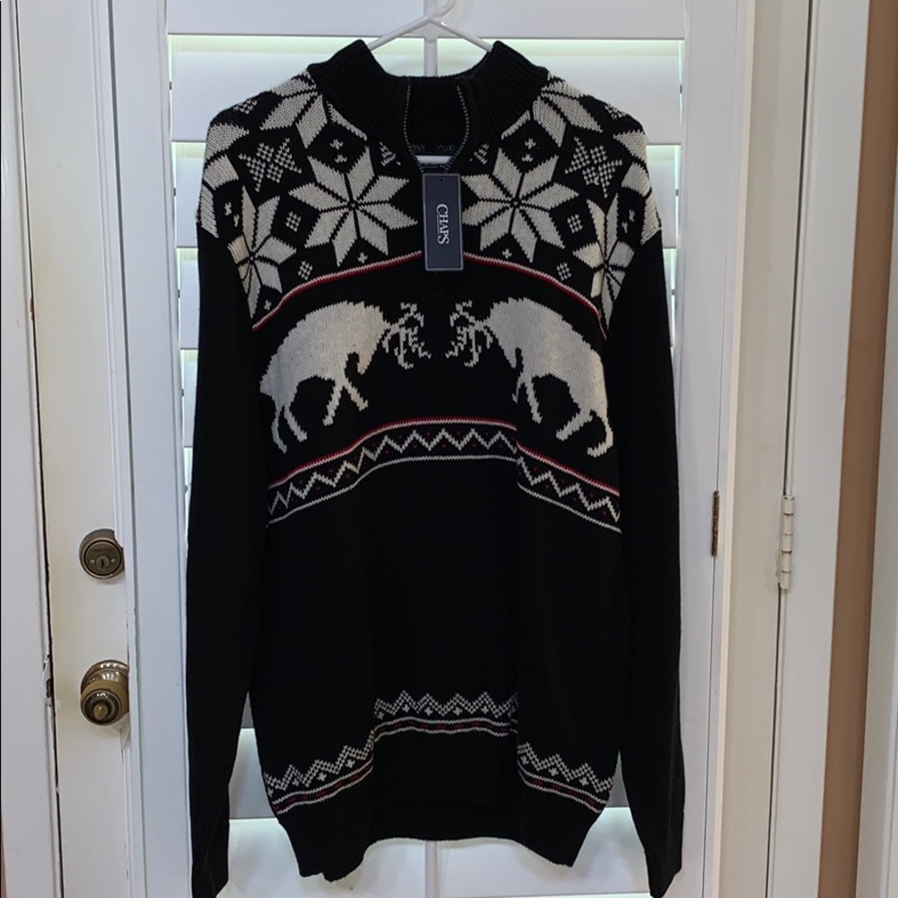 Chaps men’s Christmas reindeer sweater